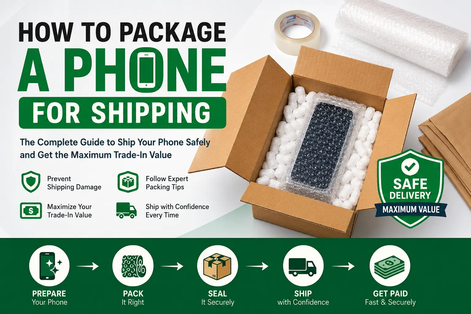 How to pack and ship your phone safely