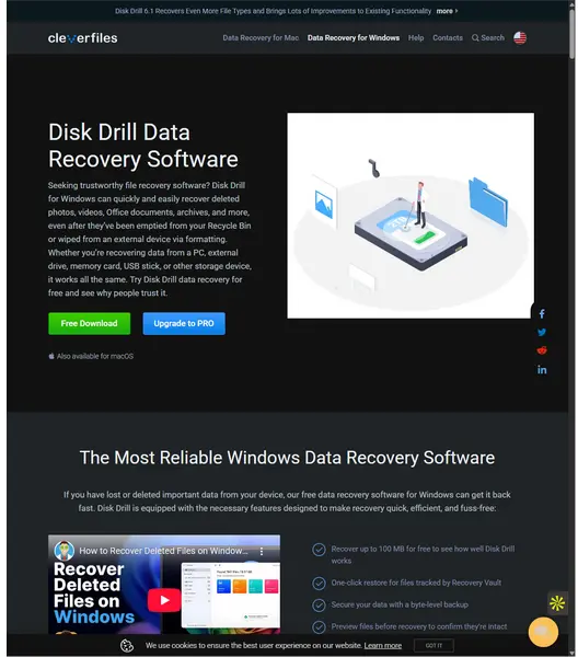 Use third-party recovery tools like Disk Drill to recover deleted files from iPhone using PC